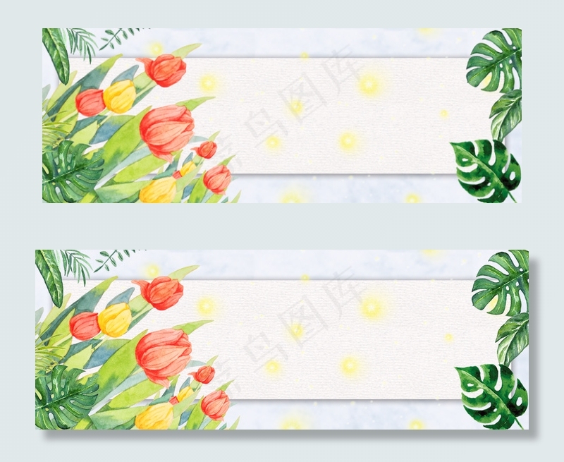 二十四节气简约蓝色清明节banner