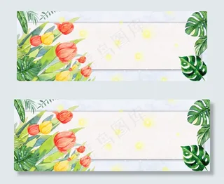 二十四节气简约蓝色清明节banner