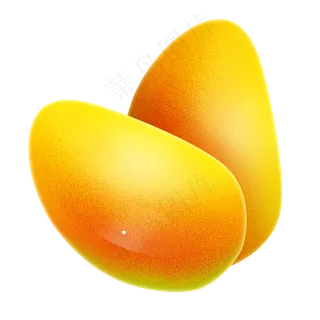 黄色芒果水果