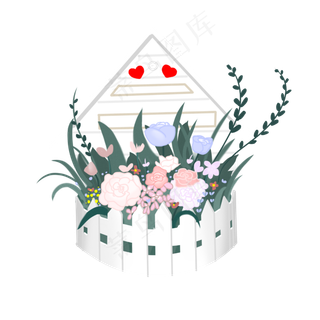 精美爱情花束装饰