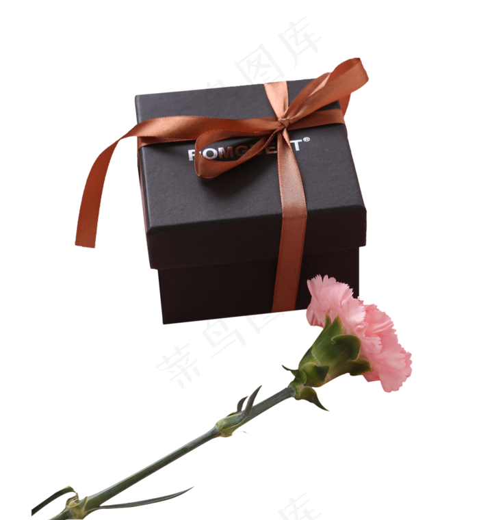 情人节礼品盒花朵花束粉玫瑰