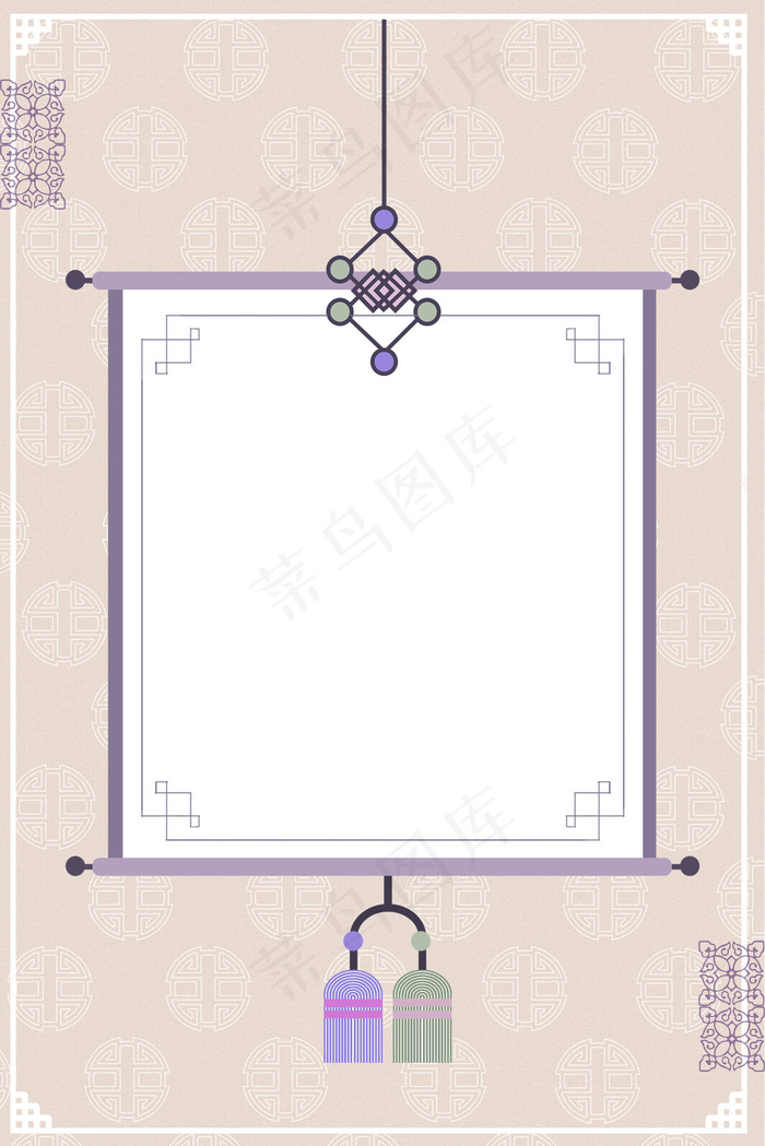 韩国传统经典图案挂轴