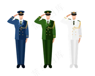 扁平化风格八一建军节,免抠元素