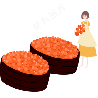 丰收季节采摘两框水果元素