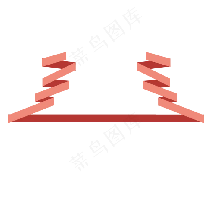 扁平化丝带装饰丝带标签,免抠元素(2000*2000px 300 dpi )psd模版下载