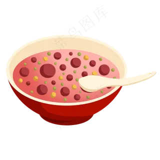 腊八节腊八粥和碗,免抠元素