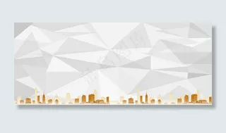 底纹白格扁平banner