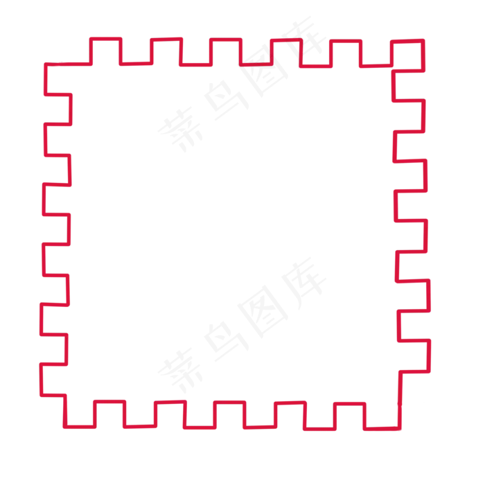 元旦红色可爱装饰规则形状免扣,免抠元素(2000X2000(DPI:299))psd模版下载