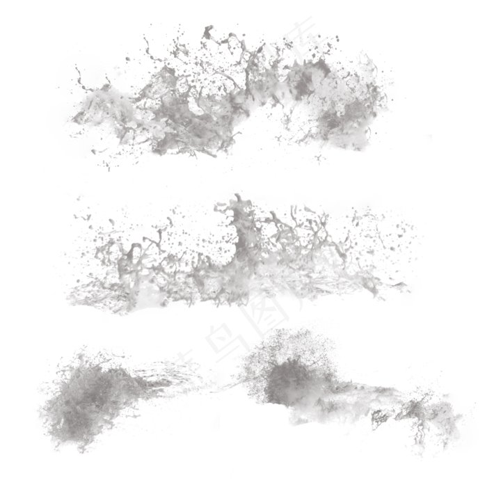高清水花笔刷,免抠元素(2000*2000px 72 dpi )psd模版下载