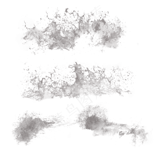 高清水花笔刷,免抠元素