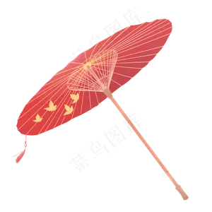 花蝶油纸伞