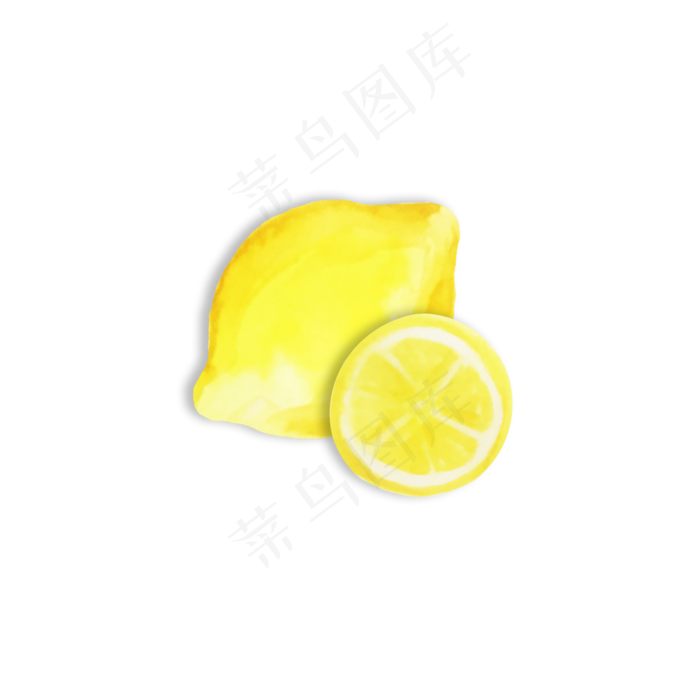 手绘水果之柠檬(2000X2000(DPI:300))psd模版下载