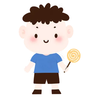 六一儿童节卡通人物可爱小男孩