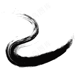 黑色波浪矢量图