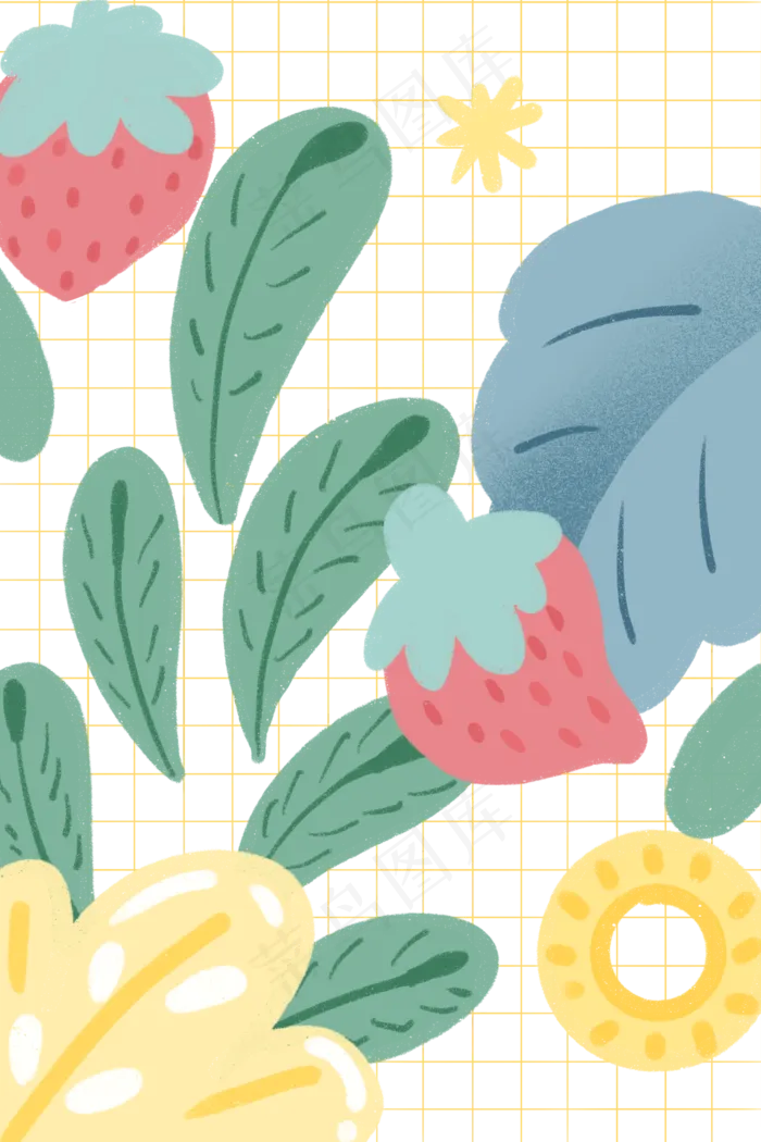 欧式小清新底纹纹理(2000X3000(DPI:300))psd模版下载