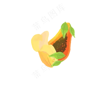 夏季水果卡通装饰元素