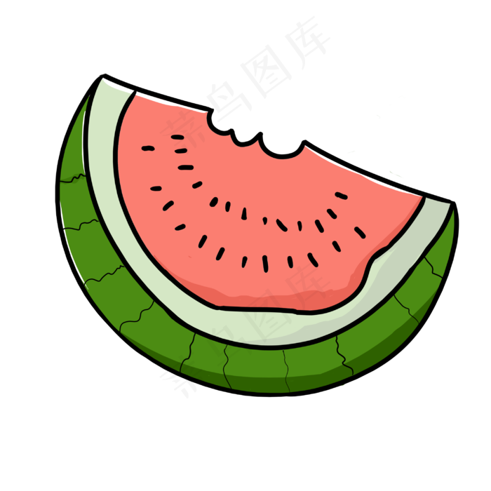 大暑手绘西瓜