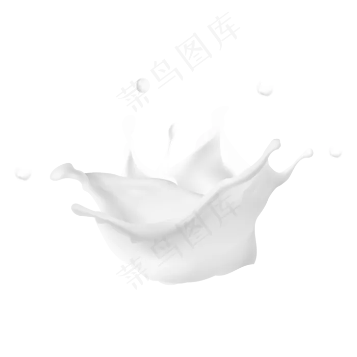 牛奶滴落(2500*2500px 300 dpi )ai矢量模版下载