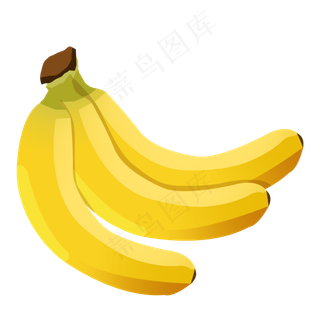 扁平风平面香蕉素材元素