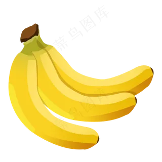 扁平风平面香蕉素材元素