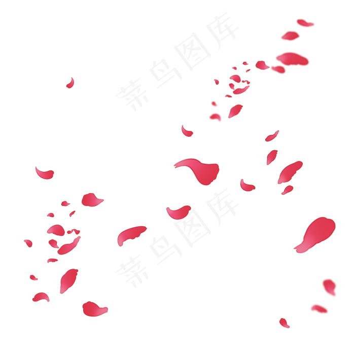 粉色免扣玫瑰花瓣