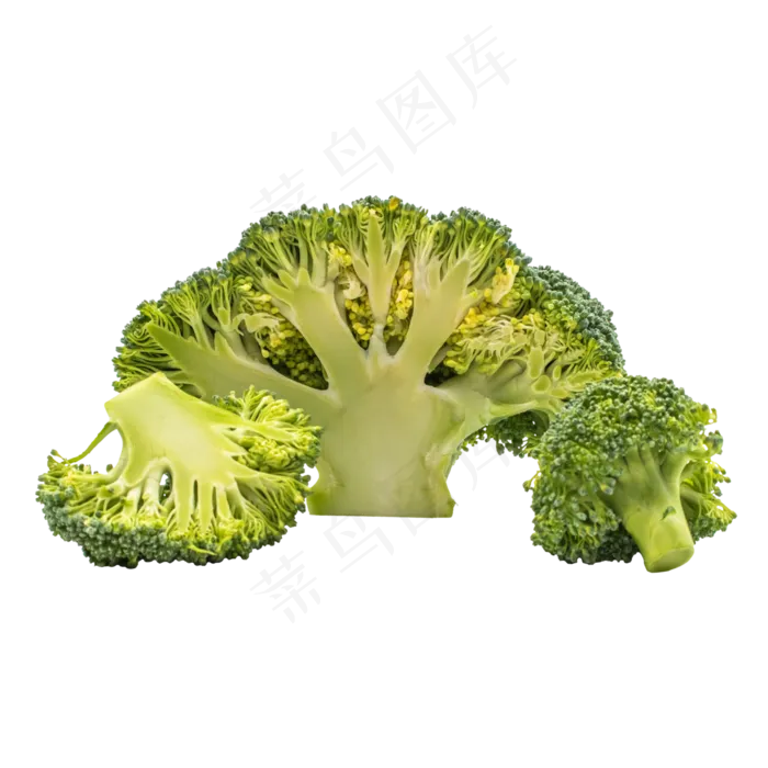 切开花菜西蓝花(3000*3000px 300 dpi )
