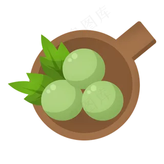 清明节食物的插画