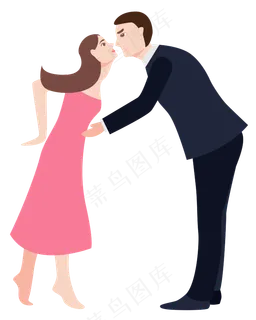 手绘卡通男孩女孩人物