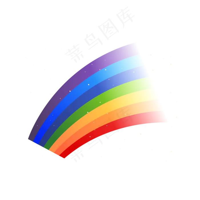 卡通拼贴风格彩虹元素,免抠元素(2362X2362(DPI:300))ai矢量模版下载