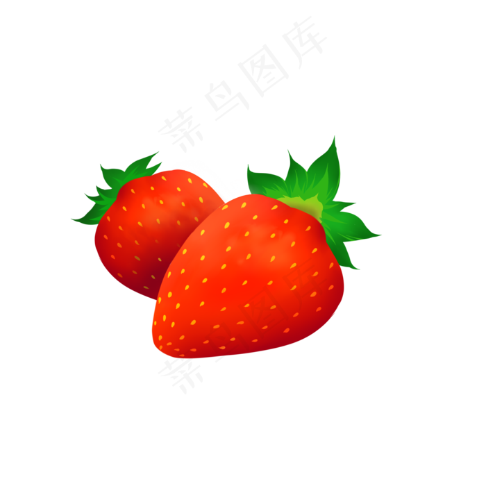 夏天水果草莓卡通(2000X2000(DPI:300))psd模版下载