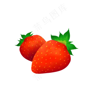 夏天水果草莓卡通