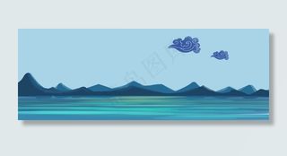 12月你好文艺小清新蓝色banner