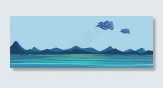 12月你好文艺小清新蓝色banner