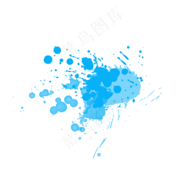 蓝色水彩喷绘图案(2000*2000px 72 dpi )psd模版下载
