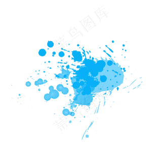 蓝色水彩喷绘图案 蓝色水彩喷绘图案