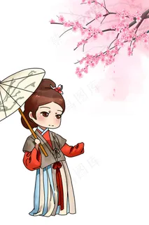 简约中国风桃花广告 简约中国风桃花广告