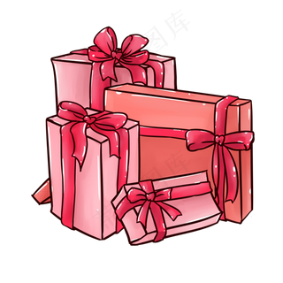 情人节七夕节日礼物盒免费下载