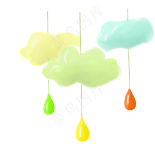 彩色儿童节挂饰