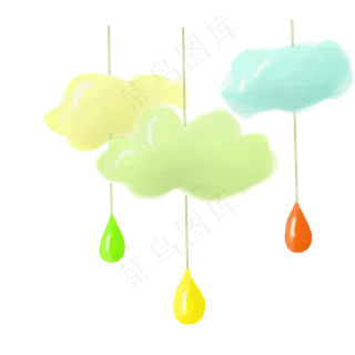 彩色儿童节挂饰