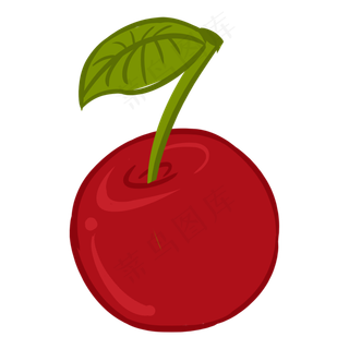 一个新鲜的樱桃