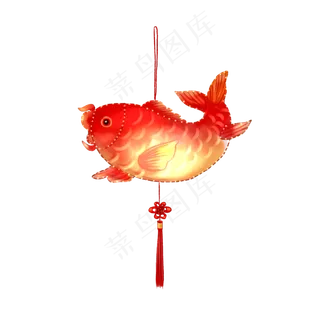 手绘鲤鱼灯灯免费下载,免抠元素