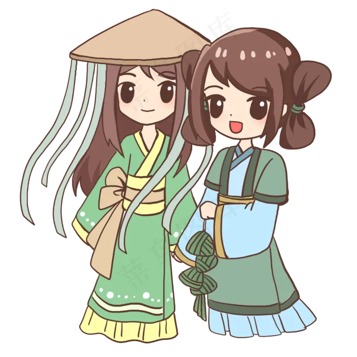 端午节的汉服风情(2480X2480(DPI:299))psd模版下载
