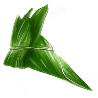 端午食物绿色粽子