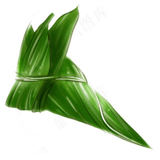 端午食物绿色粽子