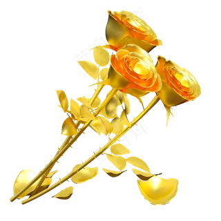 情人节二月十四金色玫瑰