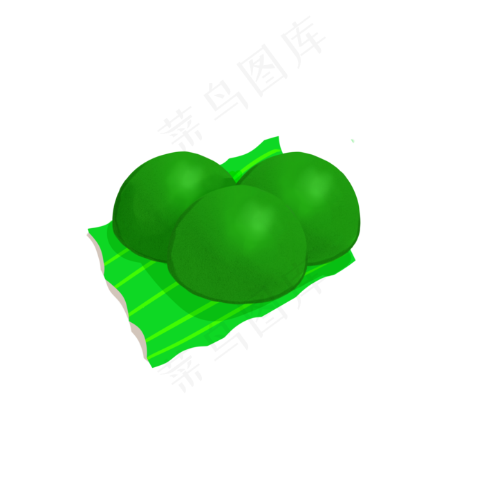 清明节传统食物青团PNG(2000X2000(DPI:300))psd模版下载