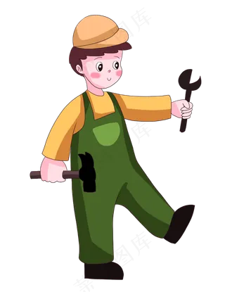 五一劳动节建筑师修理