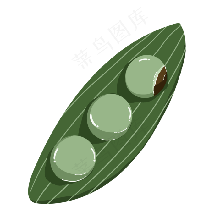清明节矢量青团设计素材(2000X2000(DPI:300))psd模版下载
