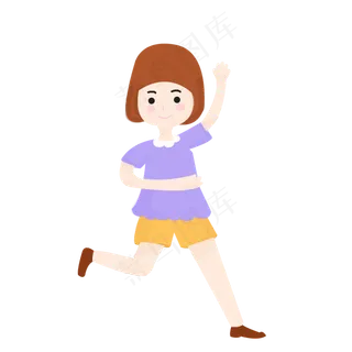 卡通儿童节手绘素材