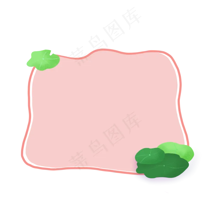 荷花简约边框(2000X2000(DPI:132))psd模版下载
